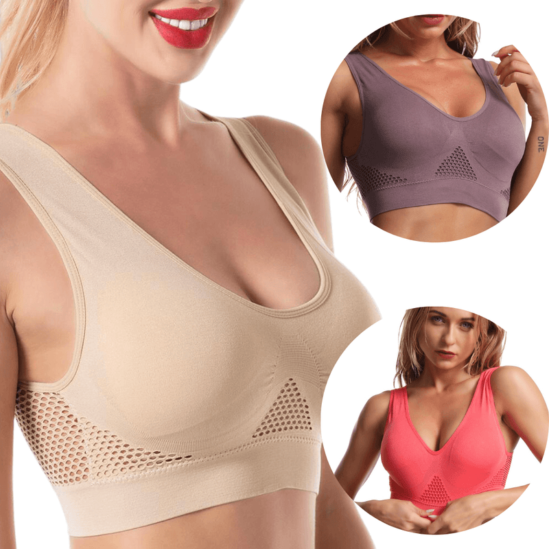 Sutiã Efeito Silicone Top Fitness 5D (Leve 3 Pague 1 - Combo Promocional!)