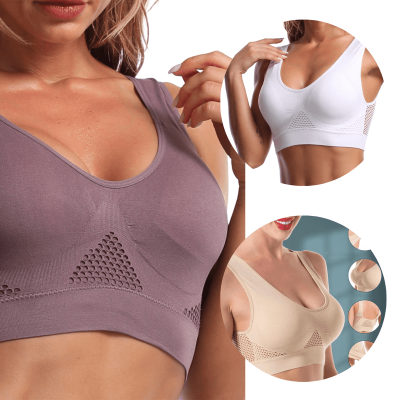 Sutiã Efeito Silicone Top Fitness 5D (Leve 3 Pague 1 - Combo Promocional!)