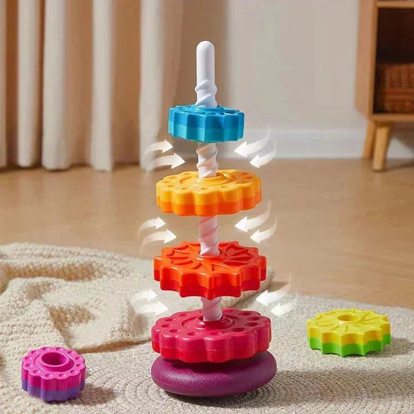 Brinquedo Infantil Anéis Empilháveis Colorido Lenogue