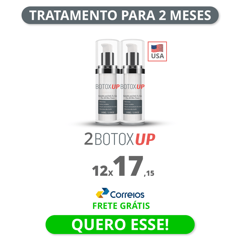 Botox UP - [TRATAMENTO DE MINUTOS] + 1 BRINDE EXCLUSIVO